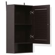 Furinno INDO Contemporary Engineered Wood Wide Wall Cabinet in Espresso