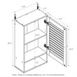Furinno INDO Contemporary Engineered Wood Wide Wall Cabinet in White