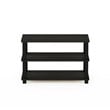Furinno TURN-S-TUBE Engineered Wood 3-Tier Shoe Rack in Espresso/Black