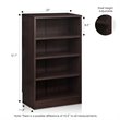 Furinno INDO Engineered Wood 4-Tier Accessories Storage Shelf in Espresso
