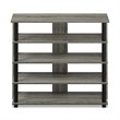 Furinno TURN-N-TUBE Engineered Wood 5-Tier Wide Shoe Rack in French Oak Gray