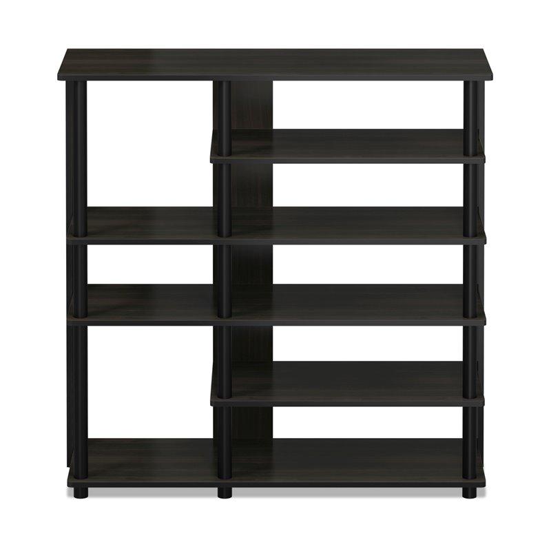 Furinno TURN-N-TUBE Engineered Wood Multi Storage Shoe Rack in Espresso