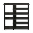 Furinno TURN-N-TUBE Engineered Wood Multi Storage Shoe Rack in Espresso