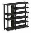 Furinno TURN-N-TUBE Engineered Wood Multi Storage Shoe Rack in Espresso