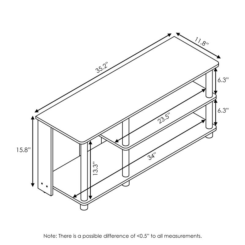 Furinno TURN-N-TUBE Wood Compact Multi Storage Shoe Rack in French Oak Gray
