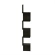 Furinno ROSSI Wood 5-Tier Wall Mount Floating Corner Square Shelf in Espresso