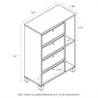 Furinno ANDREY Wood Multipurpose Storage Cabinet with Bin Drawers in Dark Walnut