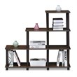 Furinno TURN-N-TUBE Engineered Wood Ladder Space Shelf in Walnut/Brown