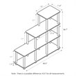 Furinno TURN-N-TUBE Engineered Wood Ladder Space Shelf in Walnut/Brown