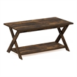 Furinno Modern SIMPLISTIC Criss-Crossed Coffee Table in Amber Pine