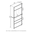 Furinno JAYA Simply Home AdJUSTable Shelf Bookcase in 5-Tier in Amber Pine