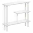Furinno TURN-N-TUBE Slim Space Saving Storage Rack in White/White