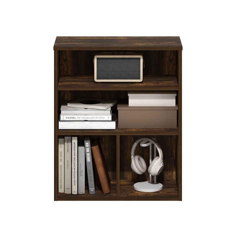 Furinno PASIR 3 Tier Display Bookcase in Amber Pine