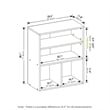 Furinno PASIR 3 Tier Display Bookcase in Black Oak