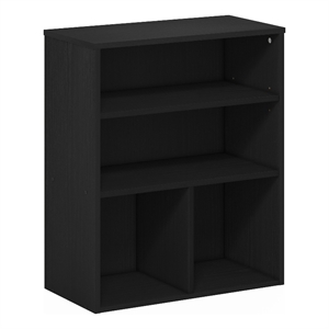 Furinno PASIR 3 Tier Display Bookcase in Black Oak