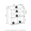 Furinno PASIR 3 Tier Display Bookcase in French Oak
