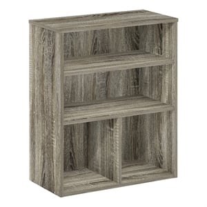 Furinno PASIR 3 Tier Display Bookcase in French Oak