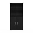 Furinno PASIR Storage Bookcase in Bookshelf in Multipurpose Shelf in Black Oak