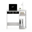 Furinno Go Green Home Laptop Notebook Computer Desk/Table in White Oak/Chrome