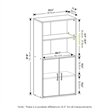 Furinno PASIR Storage Bookcase in Bookshelf in Multipurpose Shelf in White