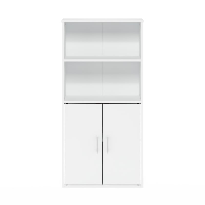 Furinno PASIR Storage Bookcase in Bookshelf in Multipurpose Shelf in White