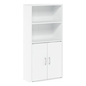 Furinno PASIR Storage Bookcase in Bookshelf in Multipurpose Shelf in White