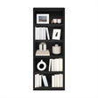 Furinno Rail 5-Tier Open Shelf Bookcase in Blackwood