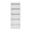 Furinno Rail 5-Tier Open Shelf Bookcase in White