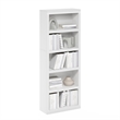 Furinno Rail 5-Tier Open Shelf Bookcase in White