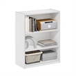 Furinno GEHRY 3-Tier Bookcase in Bookshelf with AdJUSTable Shelves in White
