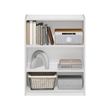 Furinno GEHRY 3-Tier Bookcase in Bookshelf with AdJUSTable Shelves in White
