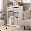 Furinno GEHRY 3-Tier Bookcase in Bookshelf with AdJUSTable Shelves in White