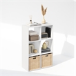Furinno PELLI CUBIC Storage Cabinet in Bookcase in Bookshelf in 6-Cube in White