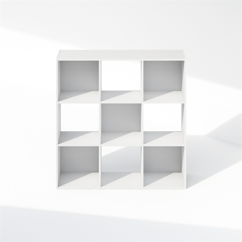 Furinno PELLI CUBIC Storage Cabinet in Bookcase in Bookshelf in 9-Cube in White