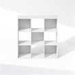 Furinno PELLI CUBIC Storage Cabinet in Bookcase in Bookshelf in 9-Cube in White