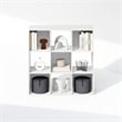 Furinno PELLI CUBIC Storage Cabinet in Bookcase in Bookshelf in 9-Cube in White