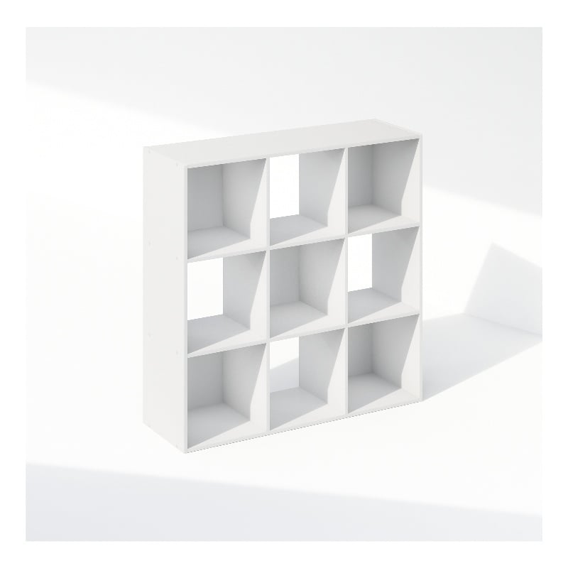 Furinno PELLI CUBIC Storage Cabinet in Bookcase in Bookshelf in 9-Cube in White