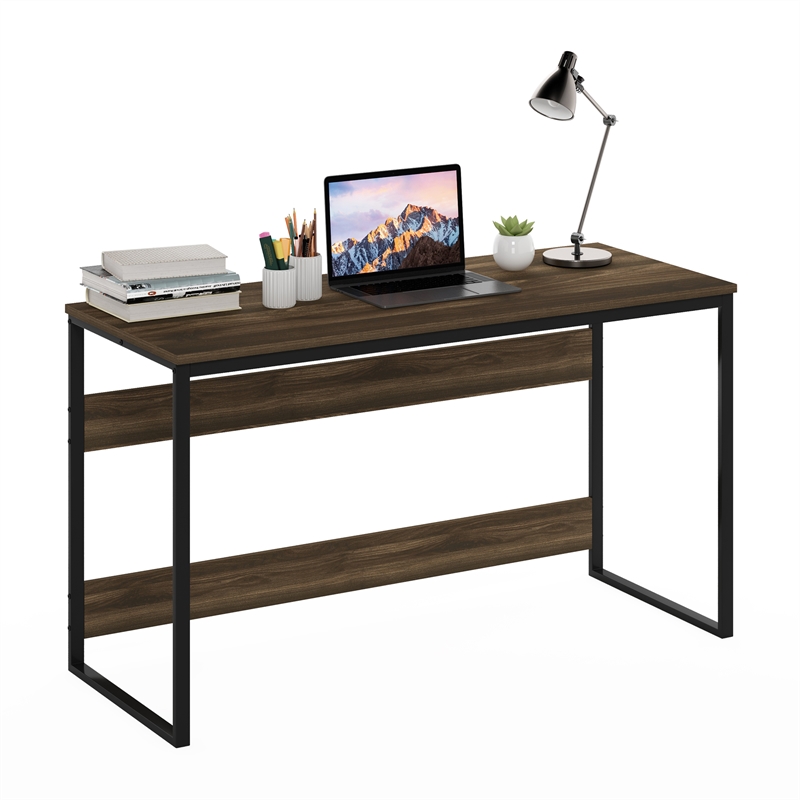 Furinno MORETTI Modern Lifestyle Enhanced Study Desk in 52 in Columbia Walnut