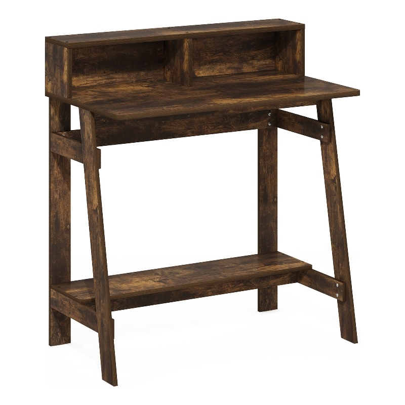 Furinno SIMPLISTIC A Frame Computer Desk in Amber Pine