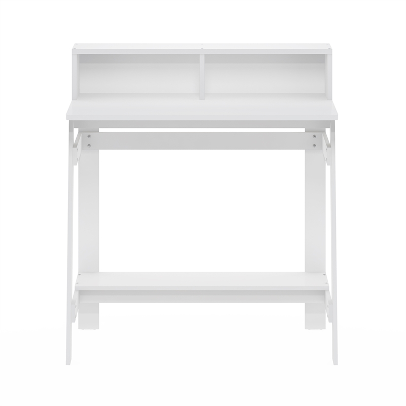 Furinno SIMPLISTIC A Frame Computer Desk in White