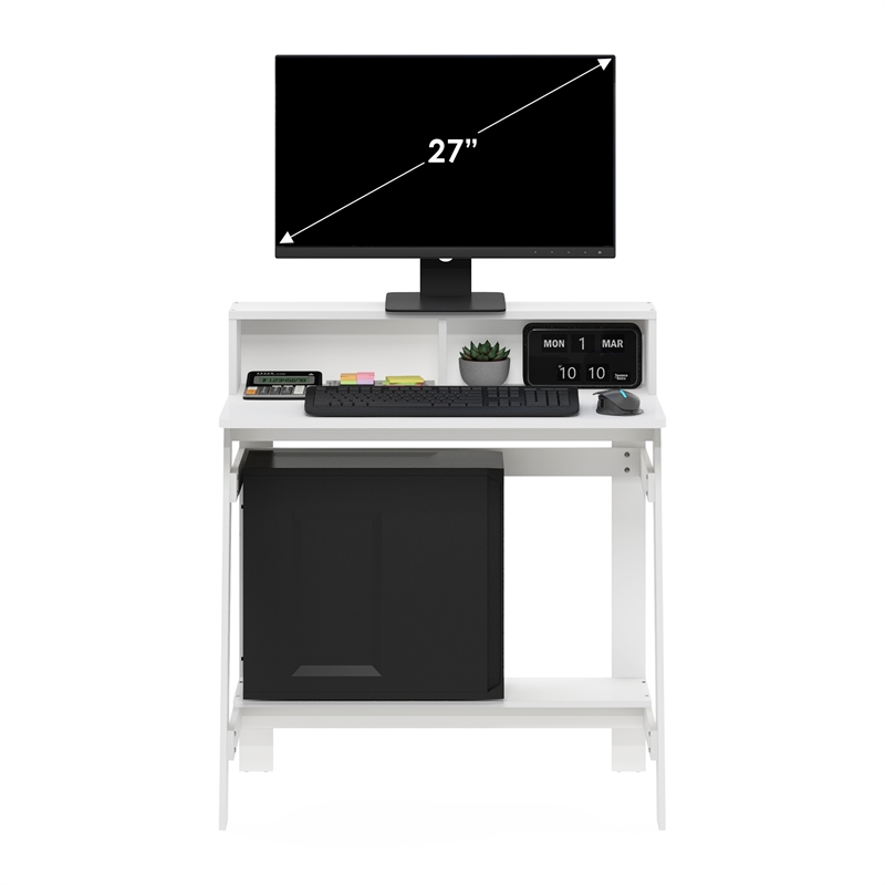 Furinno SIMPLISTIC A Frame Computer Desk in White