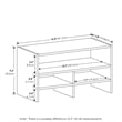 Furinno HERMITE Desk Top Organizing Shelf Bookcase in French Oak