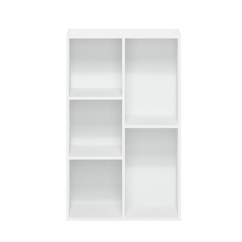 Furinno LUDER 5-Cube No Tool Assembly Open Shelf in White
