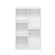 Furinno LUDER 5-Cube No Tool Assembly Open Shelf in White
