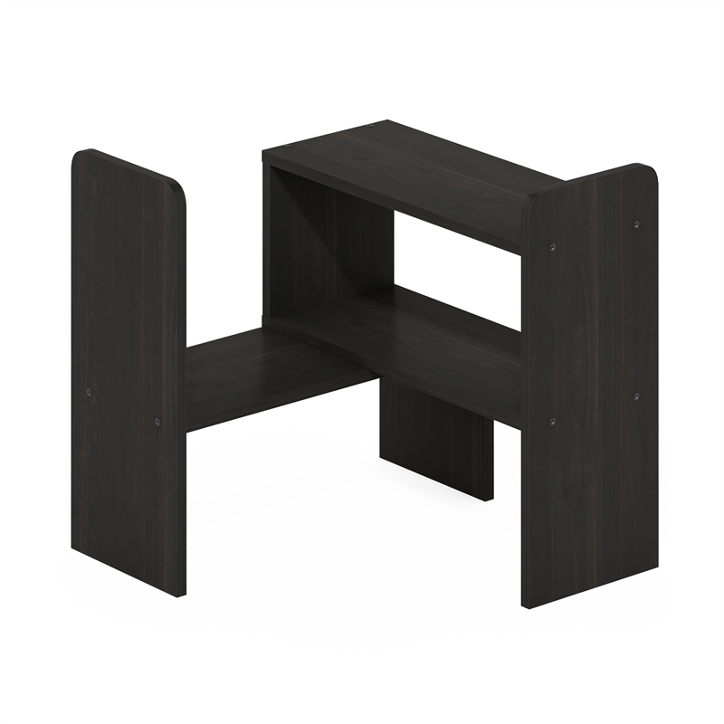 Furinno Classic Desk Top Organizer Bookshelf in Espresso