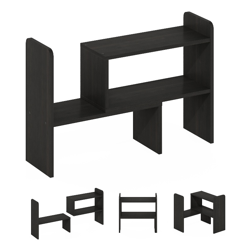 Furinno Classic Desk Top Organizer Bookshelf in Espresso