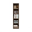 Furinno PASIR 5-Tier Open Shelf Bookcase in Amber Pine