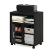 Furinno ECON Home Office Under Desk Printer Holder with Wheels in Espresso