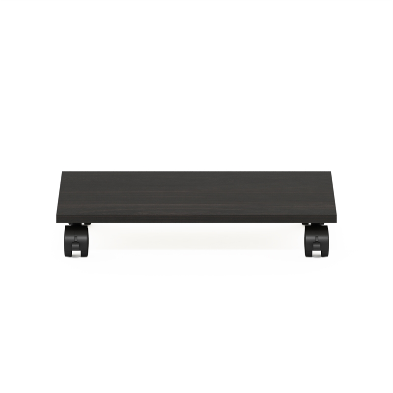 Furinno ECON Home Office Under Desk CPU/Printer Holder with Wheels in Espresso