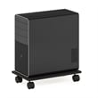 Furinno ECON Home Office Under Desk CPU/Printer Holder with Wheels in Espresso